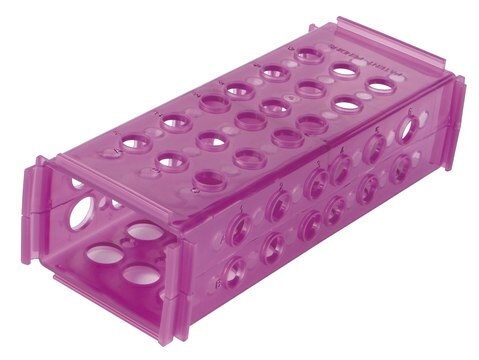 Clinical 4-Way Tube Rack purple