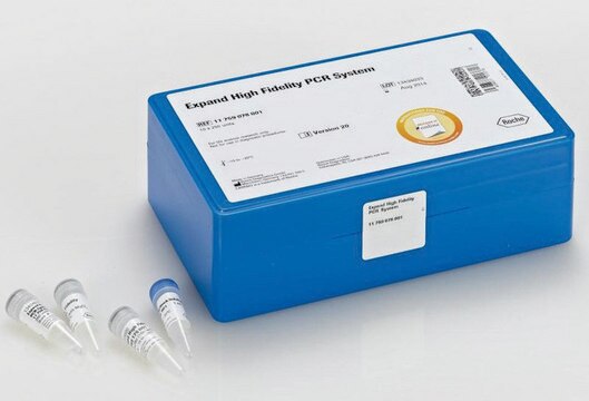 Expand&#8482; High Fidelity PCR System sufficient for &#8804;40&#160;reactions (11732641001), sufficient for &#8804;200&#160;reactions (11732650001), sufficient for &#8804;1,000&#160;reactions (11759078001)