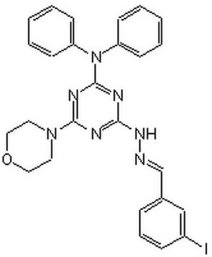 Vacuolin-1 A cell-permeable triazine based compound that inhibits Ca2+-dependent fusion of lysosomes with the plasma membrane and the release of lysosomal content, without affecting enlargeosomes or other membrane-bound organelles.