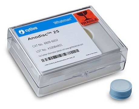 Whatman&#174; Anodisc anorganische Filtermembran supported, diam. 25&#160;mm, pore size 0.02&#160;&#956;m, autoclavable: no