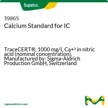 Calciumstandard für IC TraceCERT&#174;, 1000&#160;mg/L Ca+2 in nitric acid (nominal concentration), Manufactured by: Sigma-Aldrich Production GmbH, Switzerland