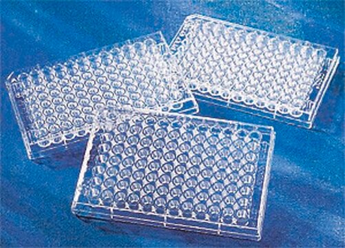 Corning&#174; 96 well plates black/clear bottom, Fibronectin, lid, non-sterile