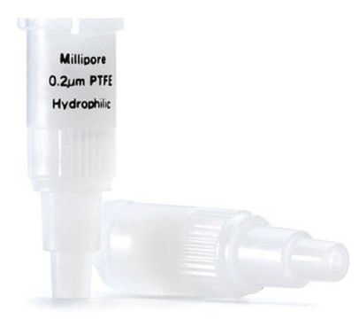 Millex&#174;&nbsp;hydrophiler PTFE-Spritzenvorsatzfilter pore size 0.45&#160;&#956;m, diam. 4&#160;mm, non-sterile