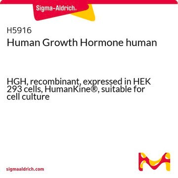 Human Growth Hormone human HGH, recombinant, expressed in HEK 293 cells, HumanKine&#174;, suitable for cell culture