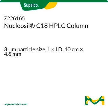 Nucleosil&#174; C18 HPLC-Säule 3&#160;&#956;m particle size, L × I.D. 10&#160;cm × 4.6&#160;mm