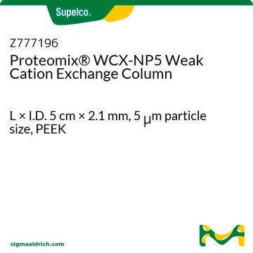 Proteomix&#174; WCX-NP5 schwache Kationenaustauschsäule L × I.D. 5&#160;cm × 2.1&#160;mm, 5&#160;&#956;m particle size, PEEK