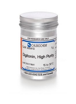 Digitonin, hochrein CAS 11024-24-1 is a non-ionic detergent commonly used to solubilize membrane-bound proteins.