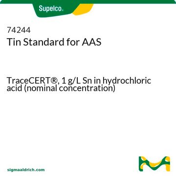 Tin Standard for AAS TraceCERT&#174;, 1&#160;g/L Sn in hydrochloric acid (nominal concentration)