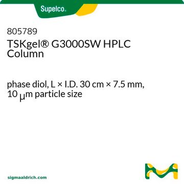 TSKgel&#174; G3000SW HPLC Column phase diol, L × I.D. 30&#160;cm × 7.5&#160;mm, 10&#160;&#956;m particle size