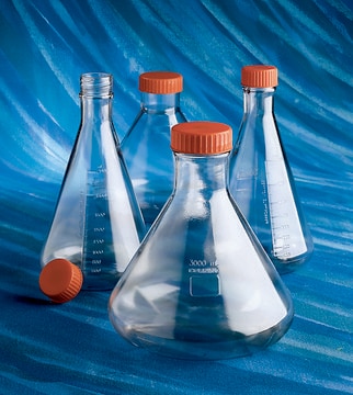 Corning&#174; Erlenmeyer cell culture flasks capacity (3&#160;L), PETG, sterile; &#947;-irradiated