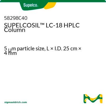 SUPELCOSIL&#8482; LC-18-HPLC-Säule 5&#160;&#956;m particle size, L × I.D. 25&#160;cm × 4&#160;mm