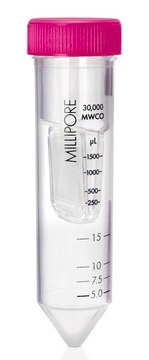 Amicon&#174;&nbsp;Ultra Zentrifugenfilter, 10&nbsp;kDa MWCO sample volume 15 mL, regenerated cellulose membrane, MWCO 10&#160;kDa