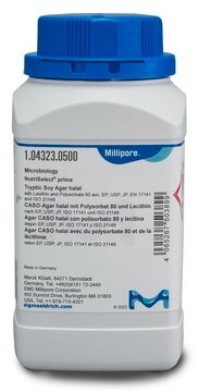 Modifiziertes Trypton-Soja-Agar&nbsp;– dehydriertes Kulturmedium NutriSelect&#174; Prime, with Lecithin and Polysorbate 80, USP, EP, JP, EN 17141, ISO 21149, powder, Suitable for use in Halal and Kosher certified processes