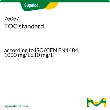 TOC-Standard according to ISO/CEN EN1484, 1000&#160;mg/L±10&#160;mg/L