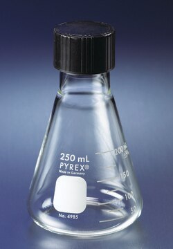 Pyrex&#174; narrow-mouth Erlenmeyer flask with screw-cap capacity 50&#160;mL