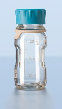 Duran&#174; Youtility bottle, GL45, complete clear glass, capacity 125&#160;mL