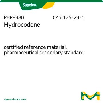 Hydrocodone certified reference material, pharmaceutical secondary standard