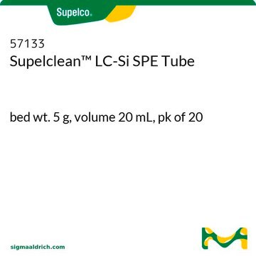 Supelclean&#8482; LC-Si SPE Tube bed wt. 5&#160;g, volume 20&#160;mL, pk of 20