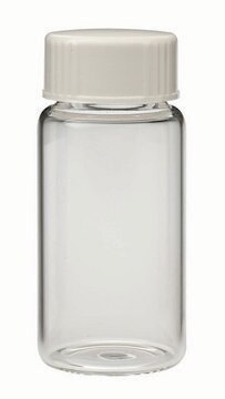 WHEATON&#174; liquid scintillation vial with attached cap lips on vial transparent borosilicate glass bottle, capacity (20&#160;mL), screw cap