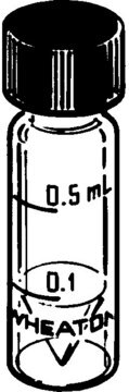 Fläschchen, V-Vials&#174; mit Schraubdeckel mit fester Kappe volume 2&#160;mL, thread for 15-415, diam. × H 17&#160;mm × 61&#160;mm, pkg of 12&#160;ea