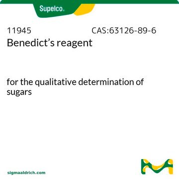 Benedict’s reagent for the qualitative determination of sugars