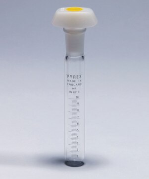 Pyrex&#174; Test tubes with standard ground stoppers graduated, 50&#160;mL