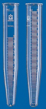 BRAND&#174; centrifuge tube, beaded rim volume 15&#160;mL, conical bottom, graduated: no