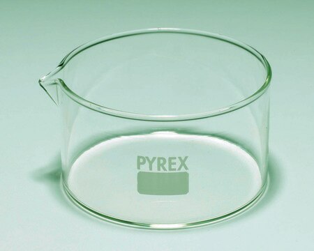 Pyrex&#174; Crystallizing dish, flat bottom with spout 30&#160;mL