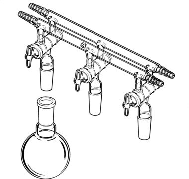 Aldrich&#174; Vakuumverteiler mit Verbindungen positions, 5, joint: ST/NS 14/20