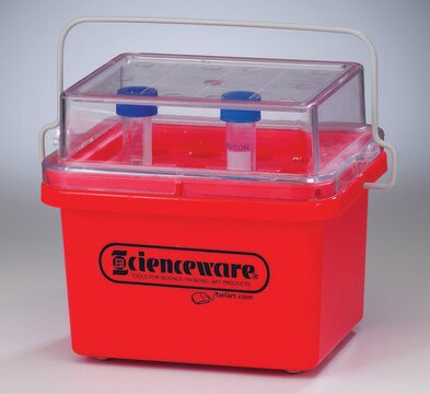 Bel-Art&#174; Cryo-Safe&#8482; Cooler Junior 0oC, for tubes, 15&#160;mL, polycarbonate, no. of holes, 12