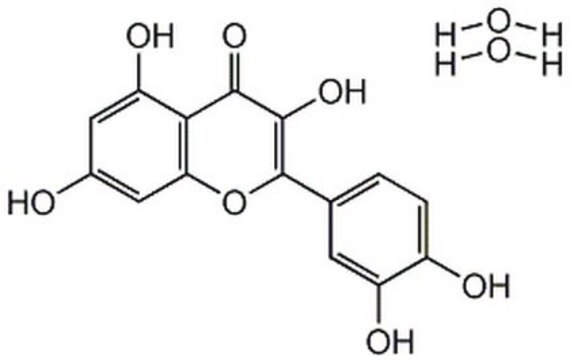 Quercetin, Dihydrate A cell-permeable and reversible inhibitor of PIM1 kinase (IC&#8325;&#8320; = 43 nM), PI 3-K (IC&#8325;&#8320; = 3.8 &#181;M) and phospholipase A2 (IC&#8325;&#8320; = 2 &#181;M).