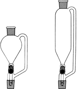 Quickfit&#174; pressure equalising dropping funnel capacity 250&#160;mL, Pear-shaped, male joint: ST/NS 24/29, female joint: ST/NS 24/29