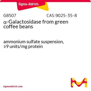 &#945;-Galactosidase aus green coffee beans ammonium sulfate suspension, &#8805;9&#160;units/mg protein