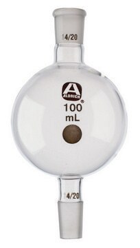 Single-bulb ball-tube capacity 25&#160;mL, joint: ST/NS 14/20, plain