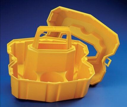 Nalgene&#174; bottle carrier for 0.5 L bottles bright yellow, low-density polyethylene