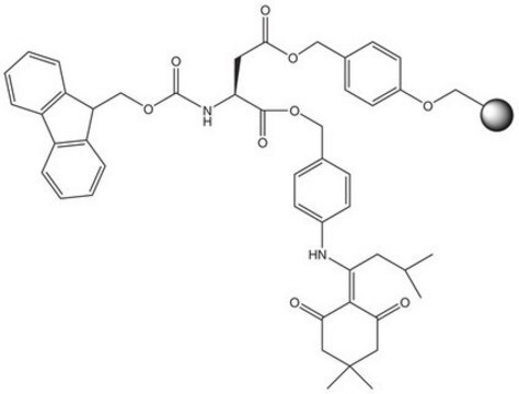 Fmoc-Asp(Wang resin LL)-ODmab (100-200 mesh) Novabiochem&#174;