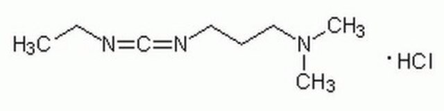 EDAC, Hydrochloride EDAC HCl is a water-soluble derivative of carbodiimide useful for conjugating haptens to proteins and polypeptides. Used to modify NMDA receptors and as a condensing agent in peptide synthesis.