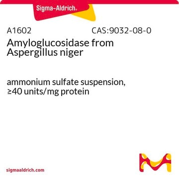 Amyloglucosidase from Aspergillus niger ammonium sulfate suspension, &#8805;40&#160;units/mg protein