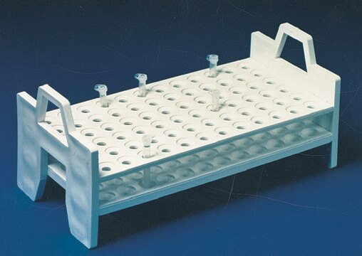 Microcentrifuge tube rack, rectangular