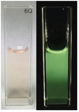 Graphene quantum dots aqua green luminescent, 1&#160;mg/mL in H2O