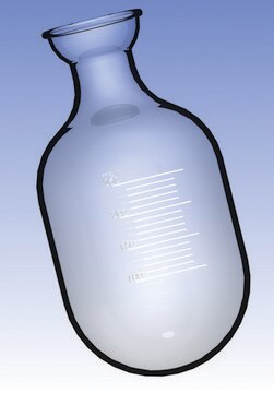 Ace receiving flask for rotary evaporators, graduated, round bottom size 2000&#160;mL