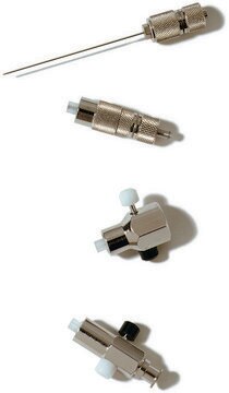 SGE-Spritzenventile Push button with Luer Lock, for use with SGE 5mL-100mL capacity syringe, volume 5-2000&#160;mL