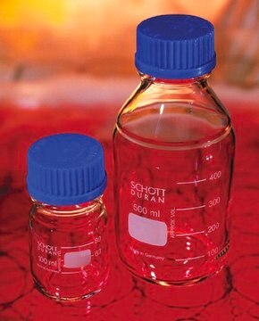 Duran&#174; laboratory bottles, with caps capacity 1,000&#160;mL, blue PP screw cap and pouring ring