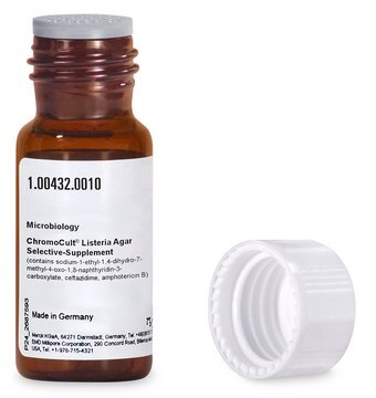 ChromoCult&#174; Listeria Agar Selective-Supplement for Listeria spp., pkg of 10&#160;vials, for the preparation of ChromoCult&#174; Listeria agar (base)