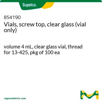 Fläschchen, Schraubgewinde, Klarglas (nur Fläschchen) volume 4&#160;mL, clear glass vial, thread for 13-425, pkg of 100&#160;ea