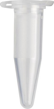 Microcentrifuge Tube capacity 1.5&#160;mL, natural polypropylene, pack of 500&#160;ea