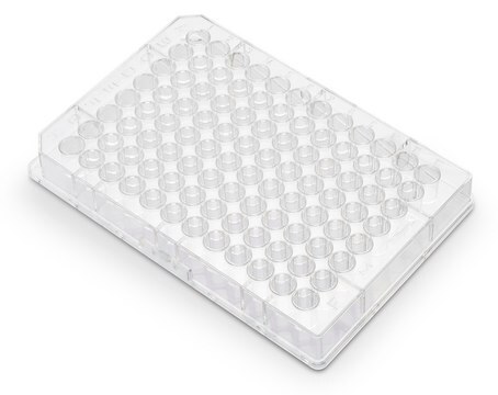 Multiscreen&#174; 96 well Plate, solid bottom flat bottom clear polystyrene plate, non-sterile, pkg of 40&#160;plates, high binding surface