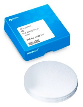 Whatman&#174; qualitative filter paper, Grade 93 circles, diam. 125&#160;mm, pack of 100