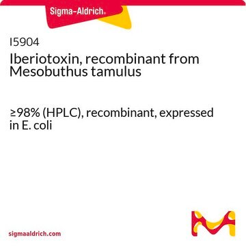 Iberiotoxin, recombinant from Mesobuthus tamulus &#8805;98% (HPLC), recombinant, expressed in E. coli