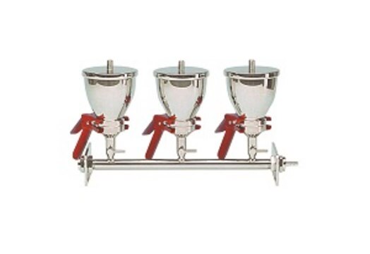 Whatman&#174; multiple vacuum filtration device 3-place, AS310/3, stainless steel, capacity 500&#160;mL, 47/50, support screen